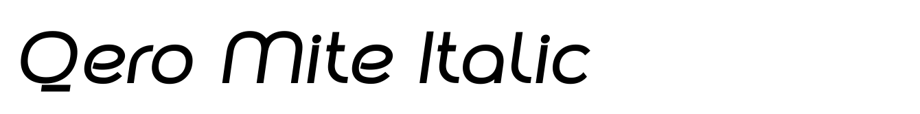 Qero Mite Italic